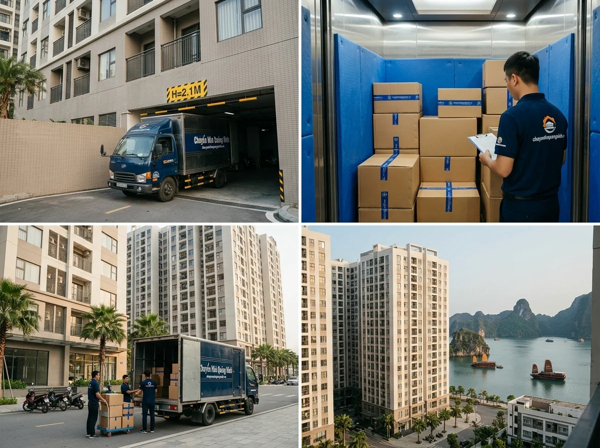 Hạ tầng kỹ thuật chung cư: hầm để xe, thang máy tải