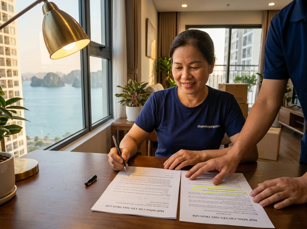 Hợp đồng chuyển nhà minh bạch - không phát sinh chi phí