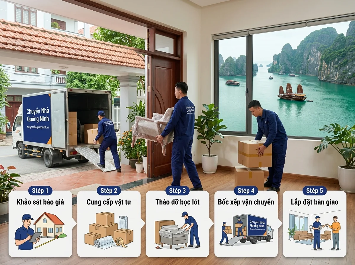 Quy trình dịch vụ chuyển nhà trọn gói chuyên nghiệp