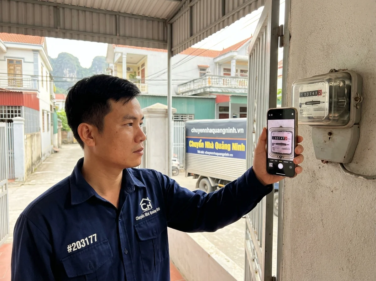 Cách chụp số điện nước trước khi chuyển nhà