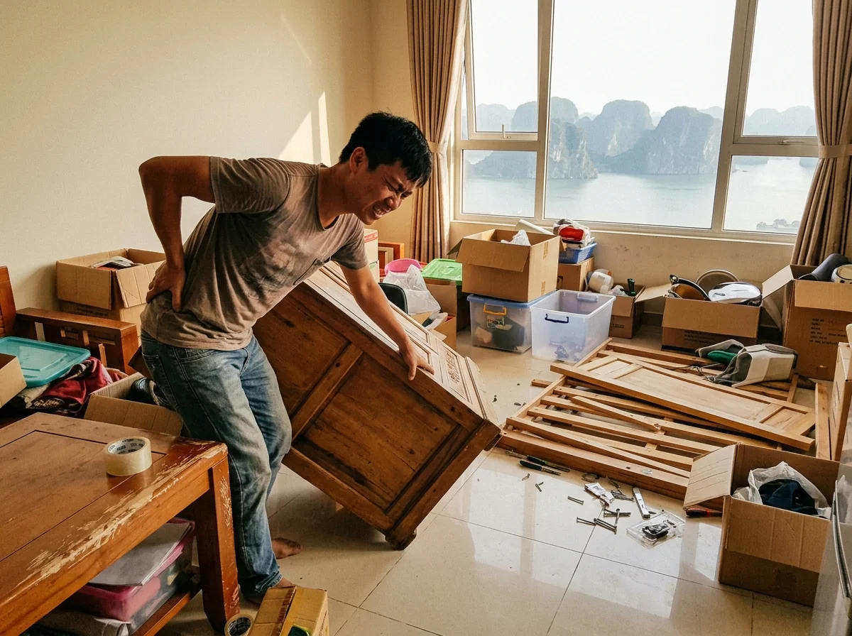 Rủi ro khi tự chuyển nhà: chấn thương, hư hỏng đồ đạc