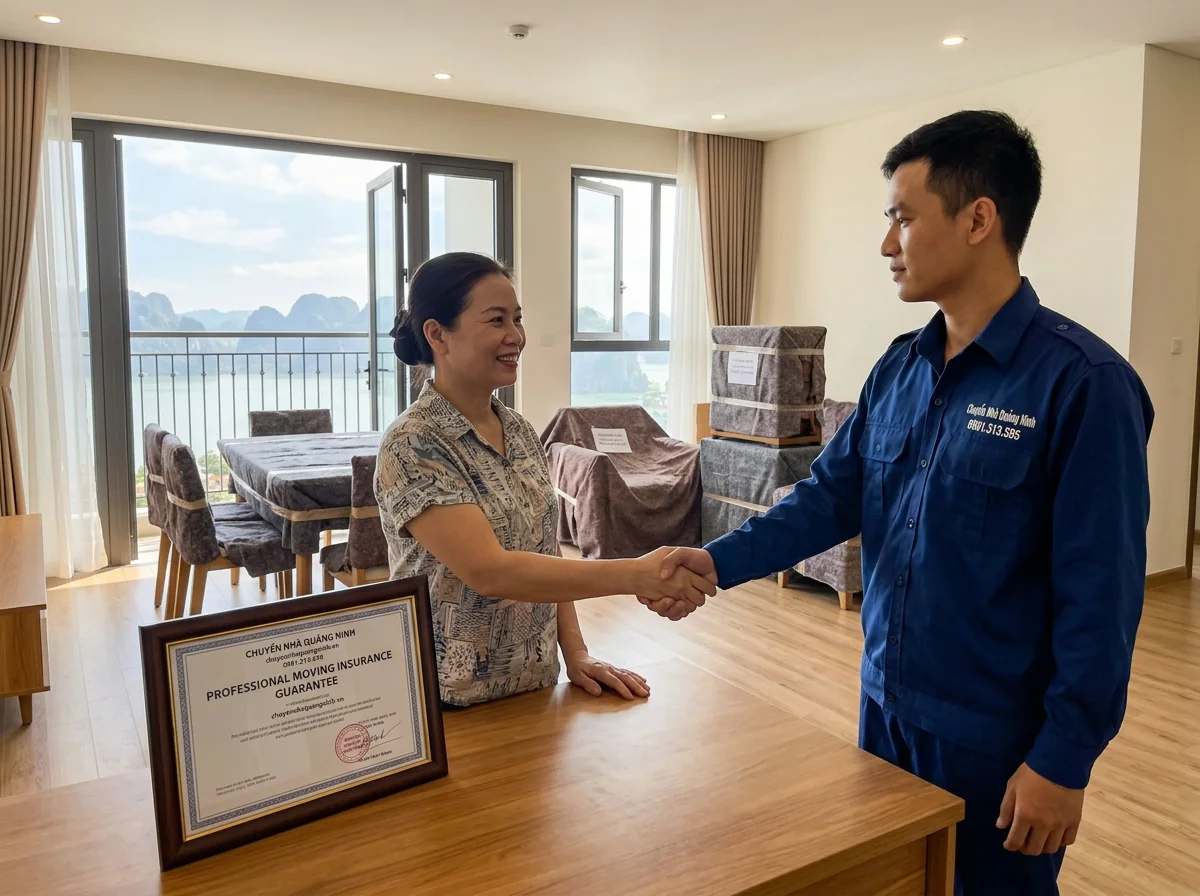 Chính sách đền bù tài sản 100% - Cam kết của Chuyển Nhà Quảng Ninh