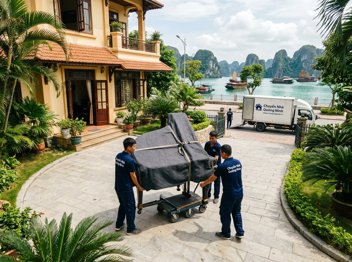 Dịch vụ chuyển đàn piano Hạ Long chuyên nghiệp, an toàn 100%