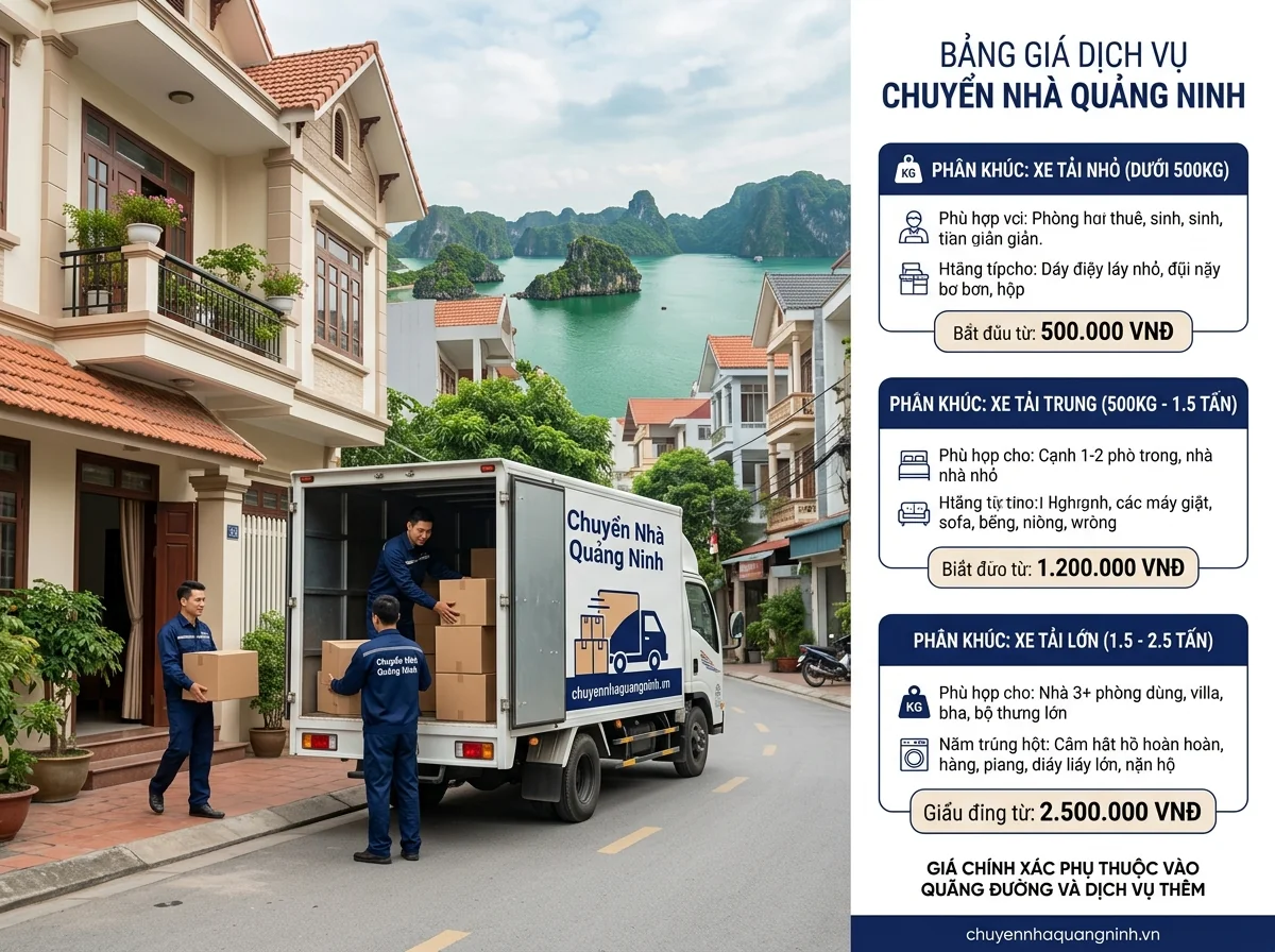 Bảng giá dịch vụ chuyển két sắt Hạ Long