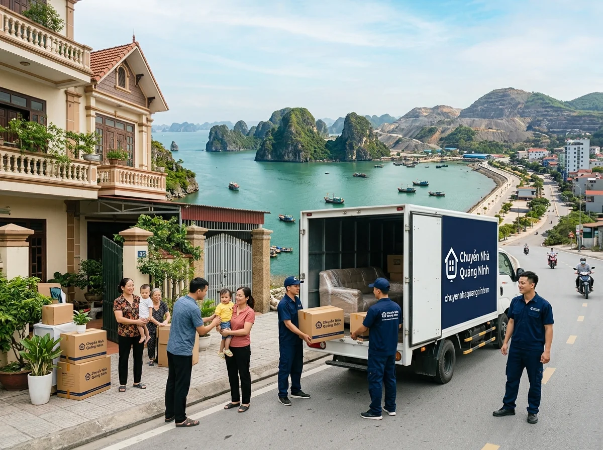 Dịch vụ chuyển nhà Cẩm Phả trọn gói, giá rẻ, uy tín