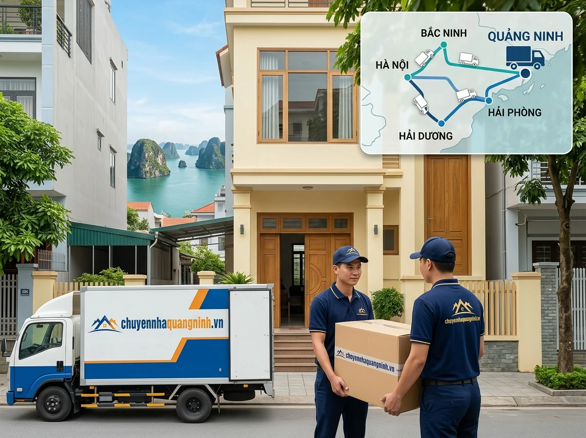 Các tuyến chuyển nhà liên tỉnh phổ biến từ Quảng Ninh