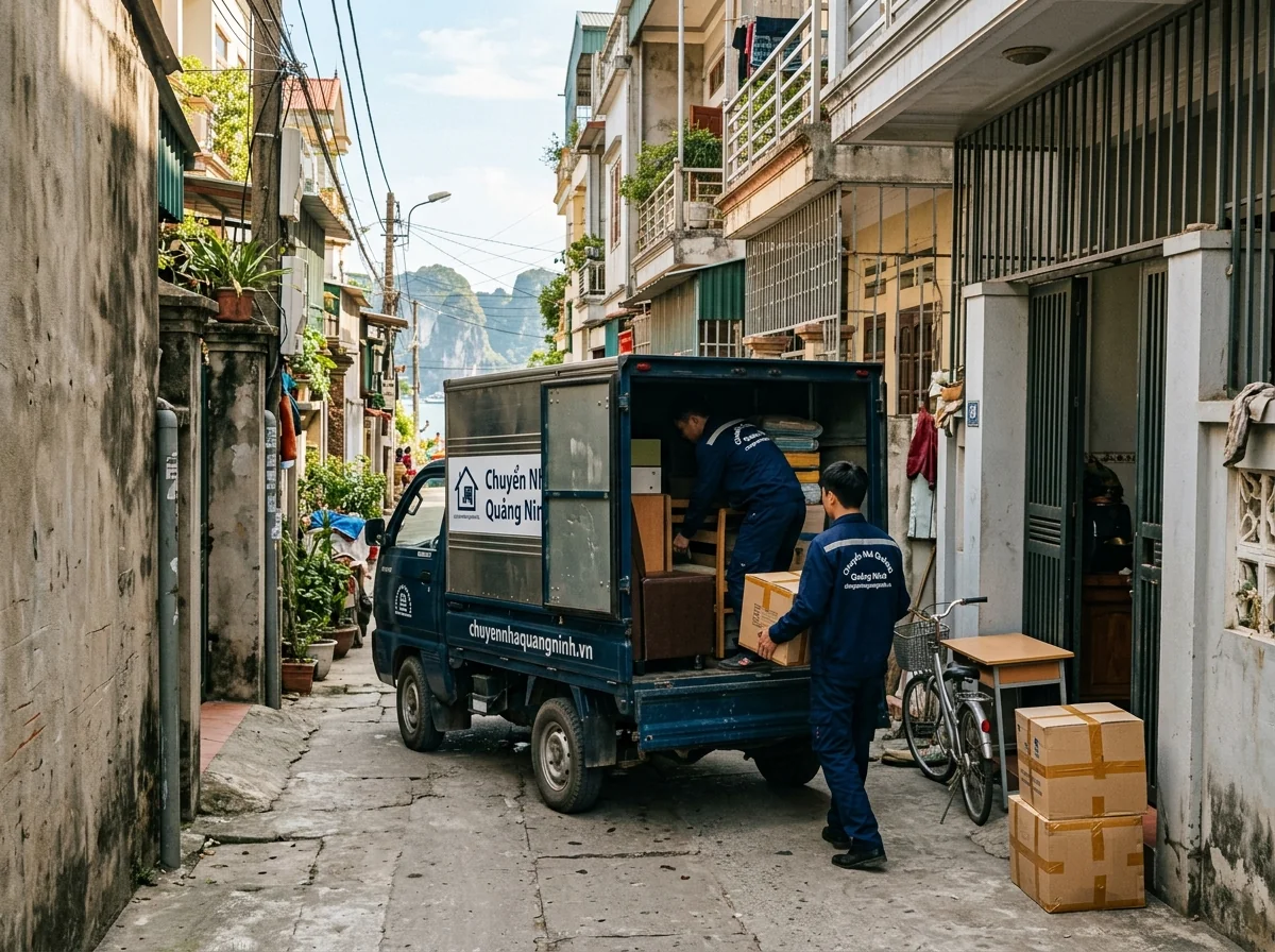 Xe tải nhỏ phù hợp chuyển đồ trong ngõ hẹp