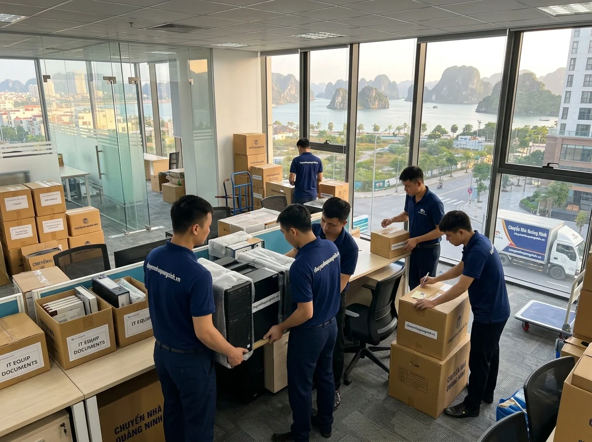 Dịch vụ chuyển văn phòng trọn gói Hạ Long chuyên nghiệp