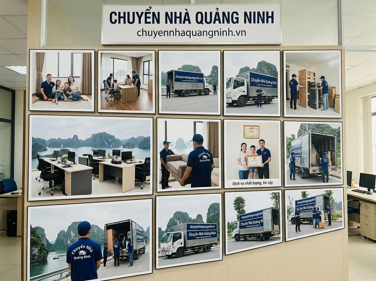 Hình ảnh dự án & Đánh giá khách hàng - Chuyển Nhà Quảng Ninh