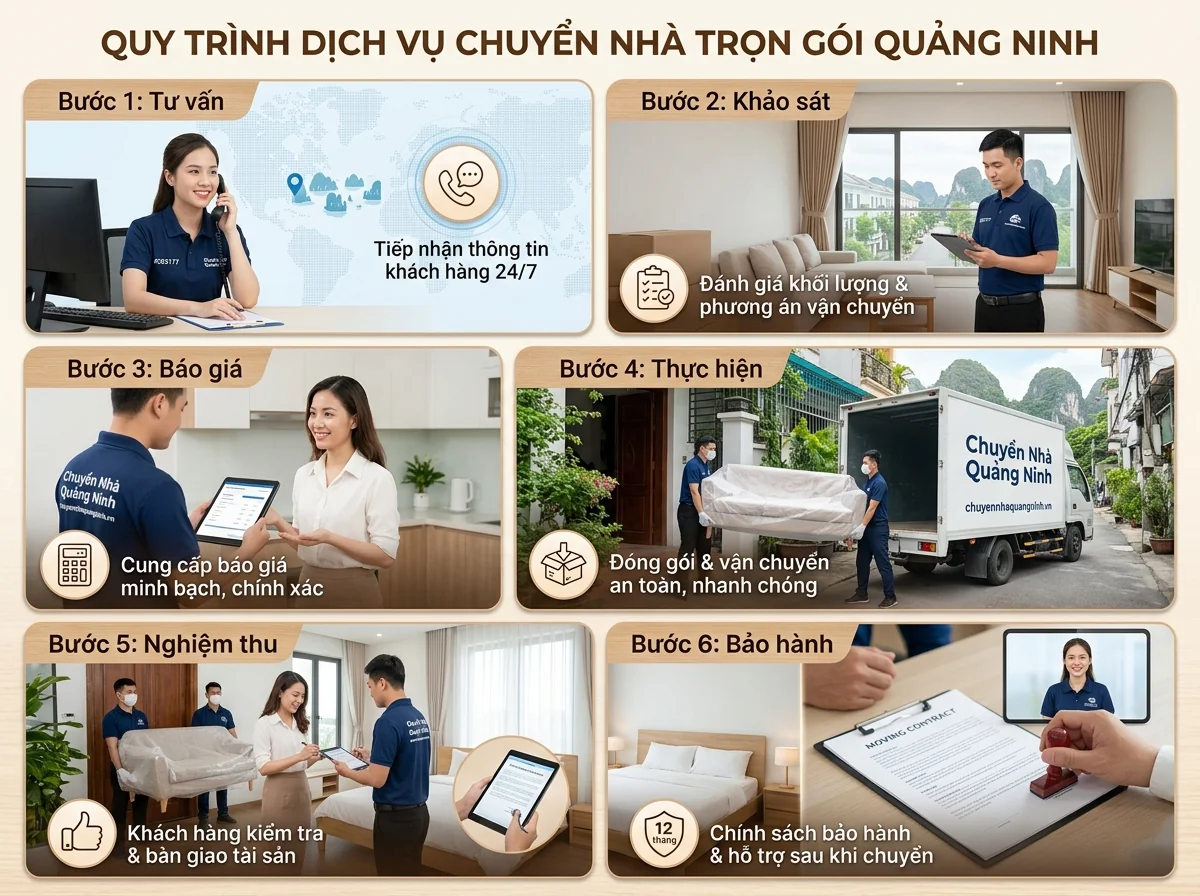 Quy trình làm việc chuyên nghiệp 6 bước