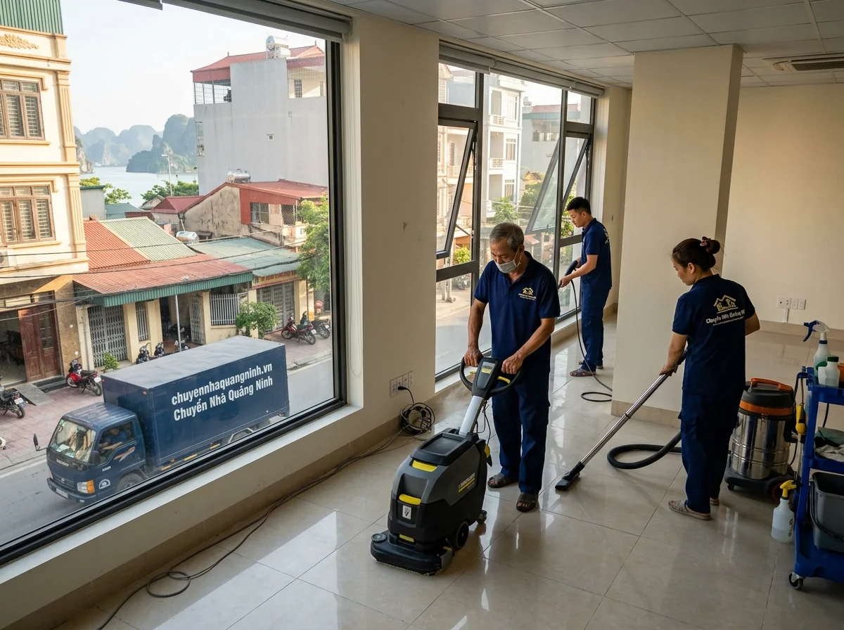 Vệ sinh công nghiệp chuyên sâu khi hoàn trả mặt bằng