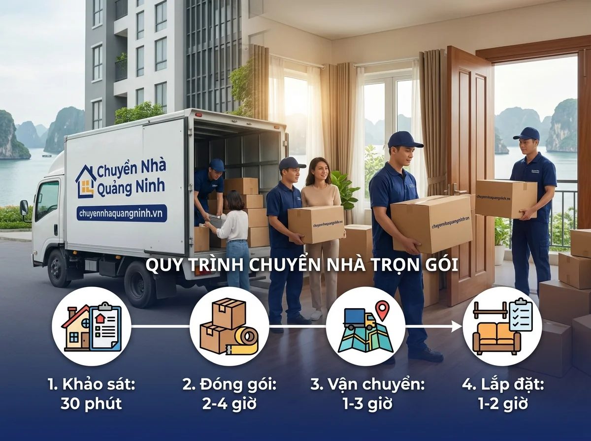 Bảng tóm tắt thời gian dự kiến từng công đoạn